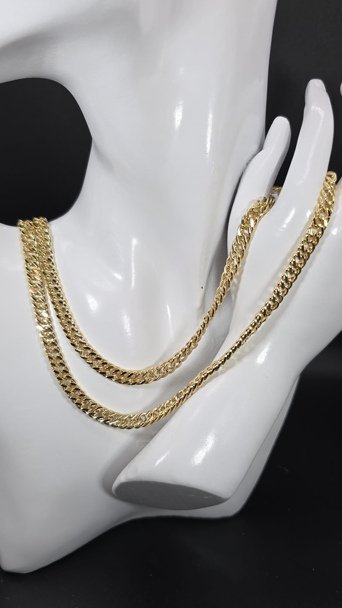 Men's Gold Necklace 14k Mid Sized