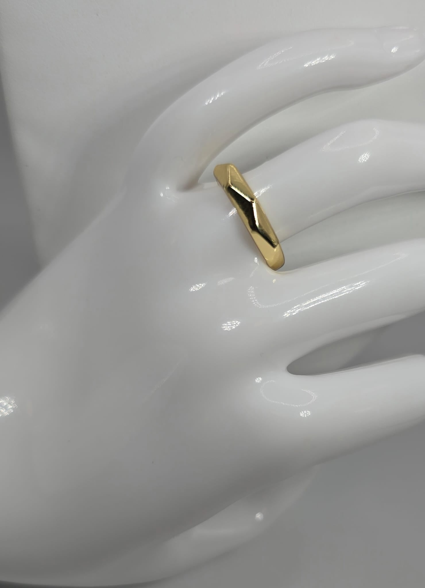 14k Gold Polygonal Ring for Women