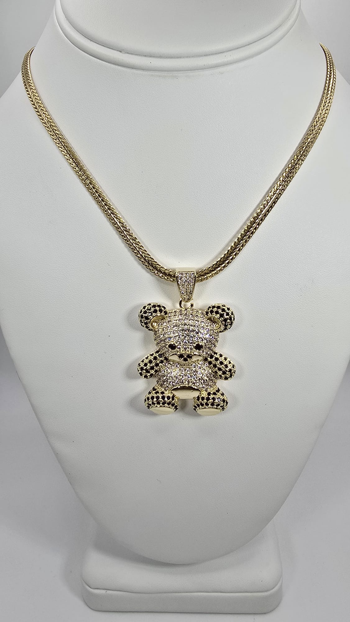 Diamond Teddy Bear Charm