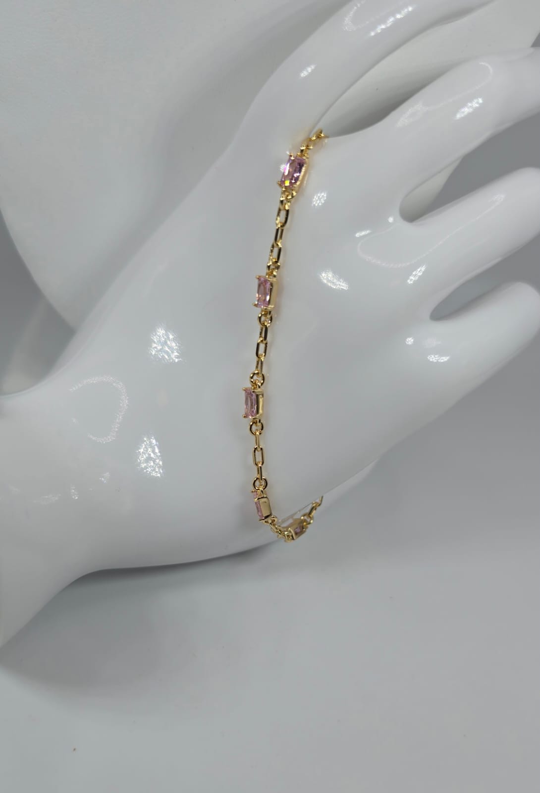 Women's Bracelet Gold w/ Colored Gems