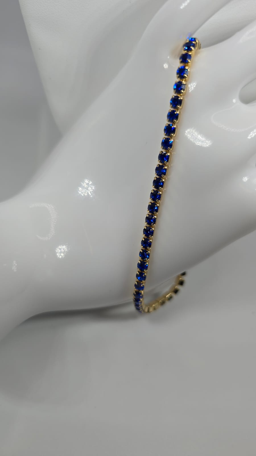 Womens Gold Bracelet w/ Colored Gems