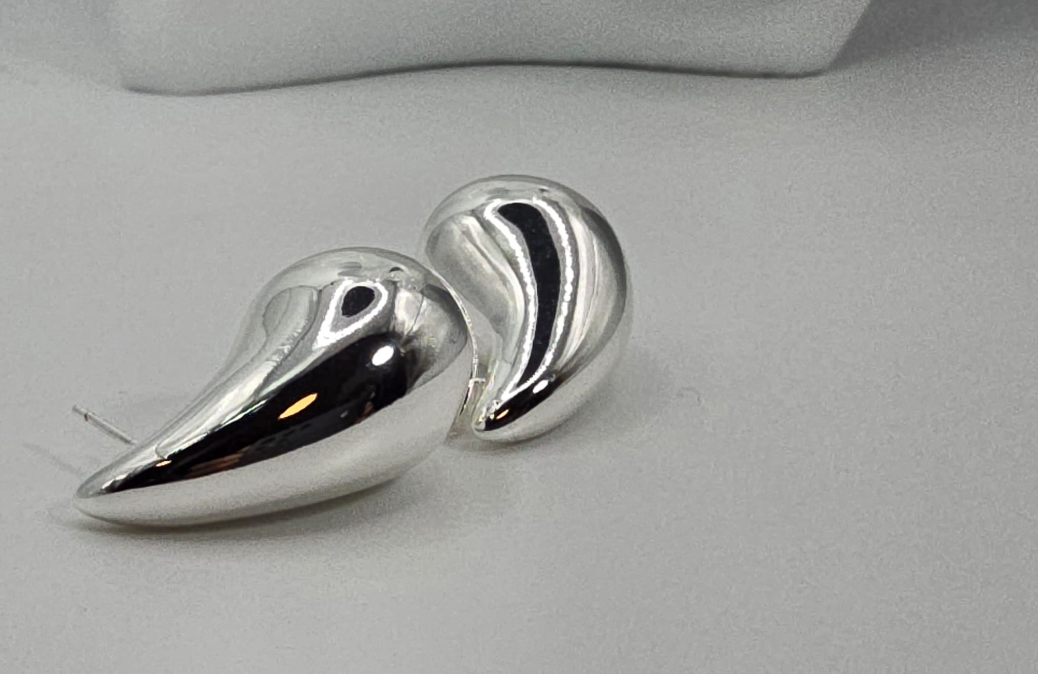 Pendientes de lágrima de plata