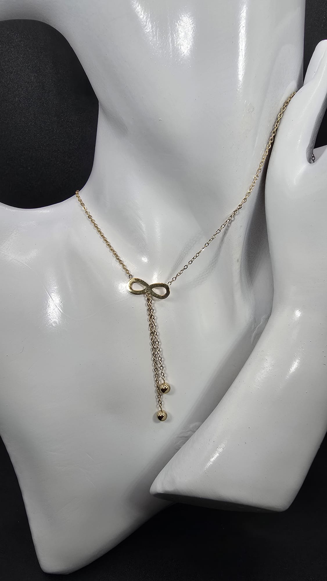 Thin Stainless Steel Necklace w/ Infinity