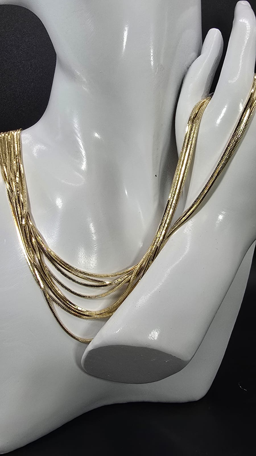 14k Snake Style Chain Necklace for Women