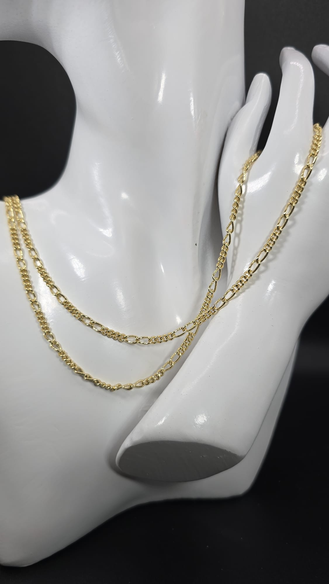 Thin Gold Figaro Necklace