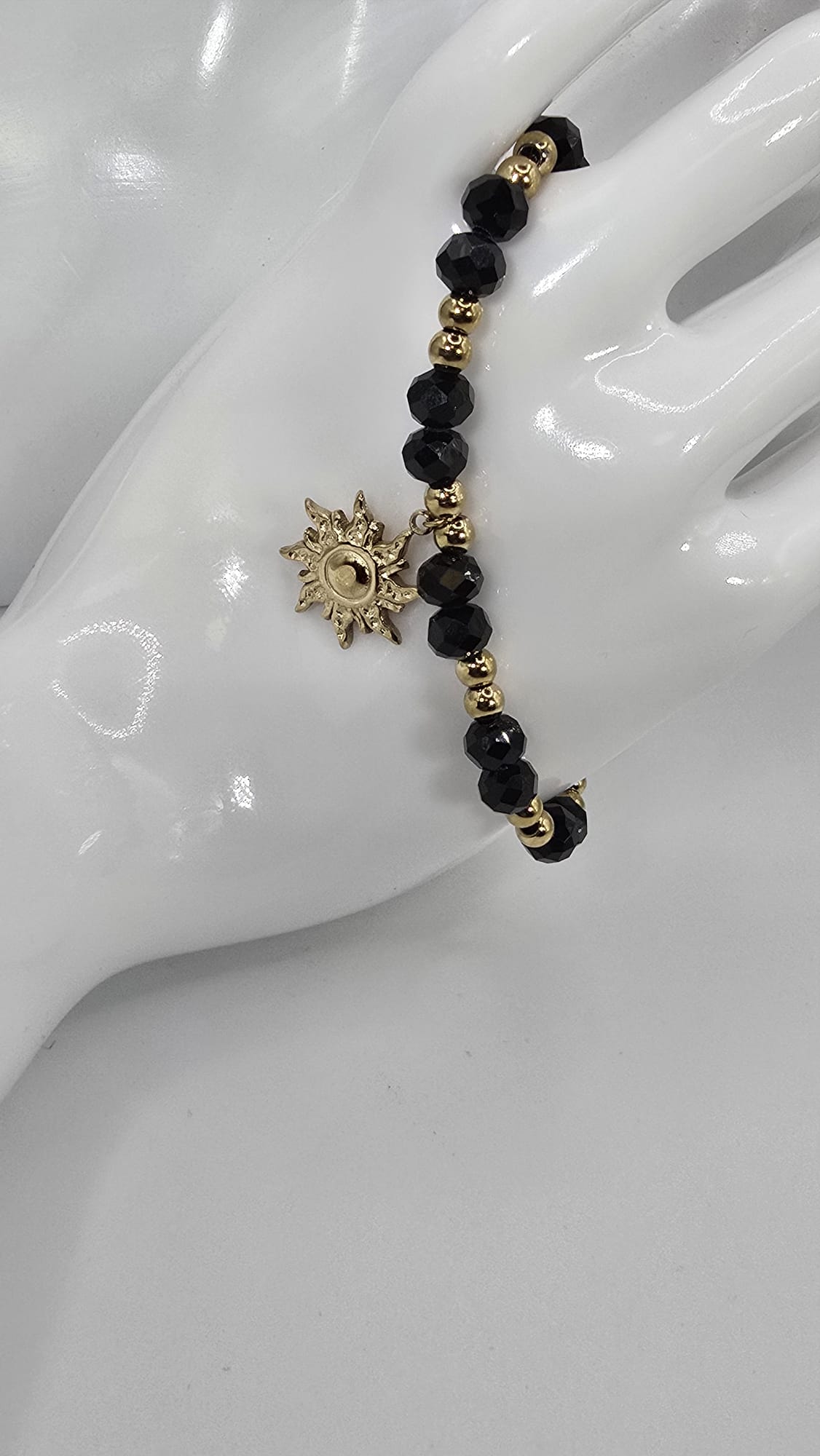 Gold and Black Sun Bracelet