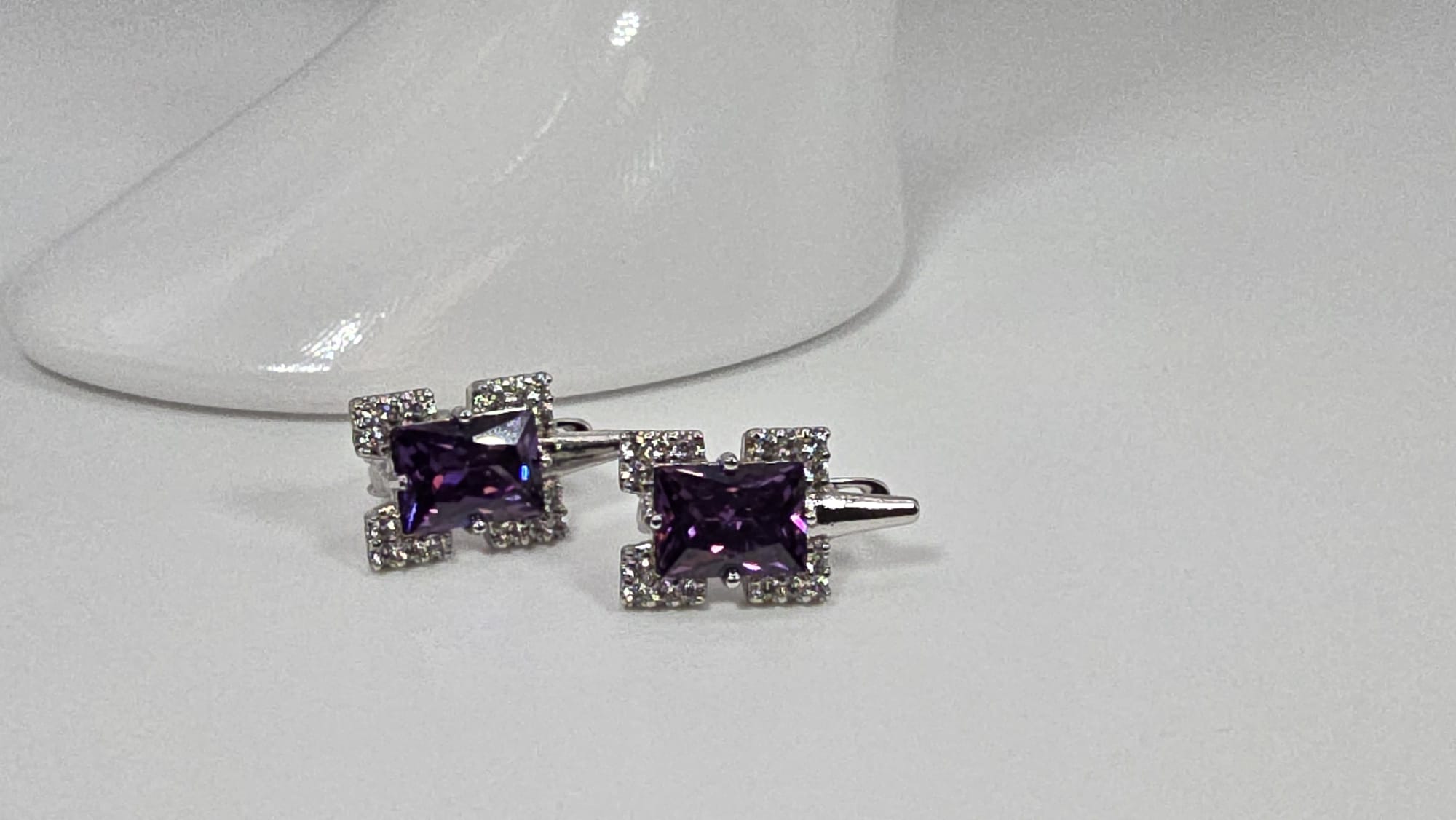 Purple Jewel Earring
